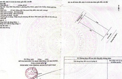 Bán đất đường Hòa Minh 1 - Gần biển - Sát chợ Trần Đình Tri